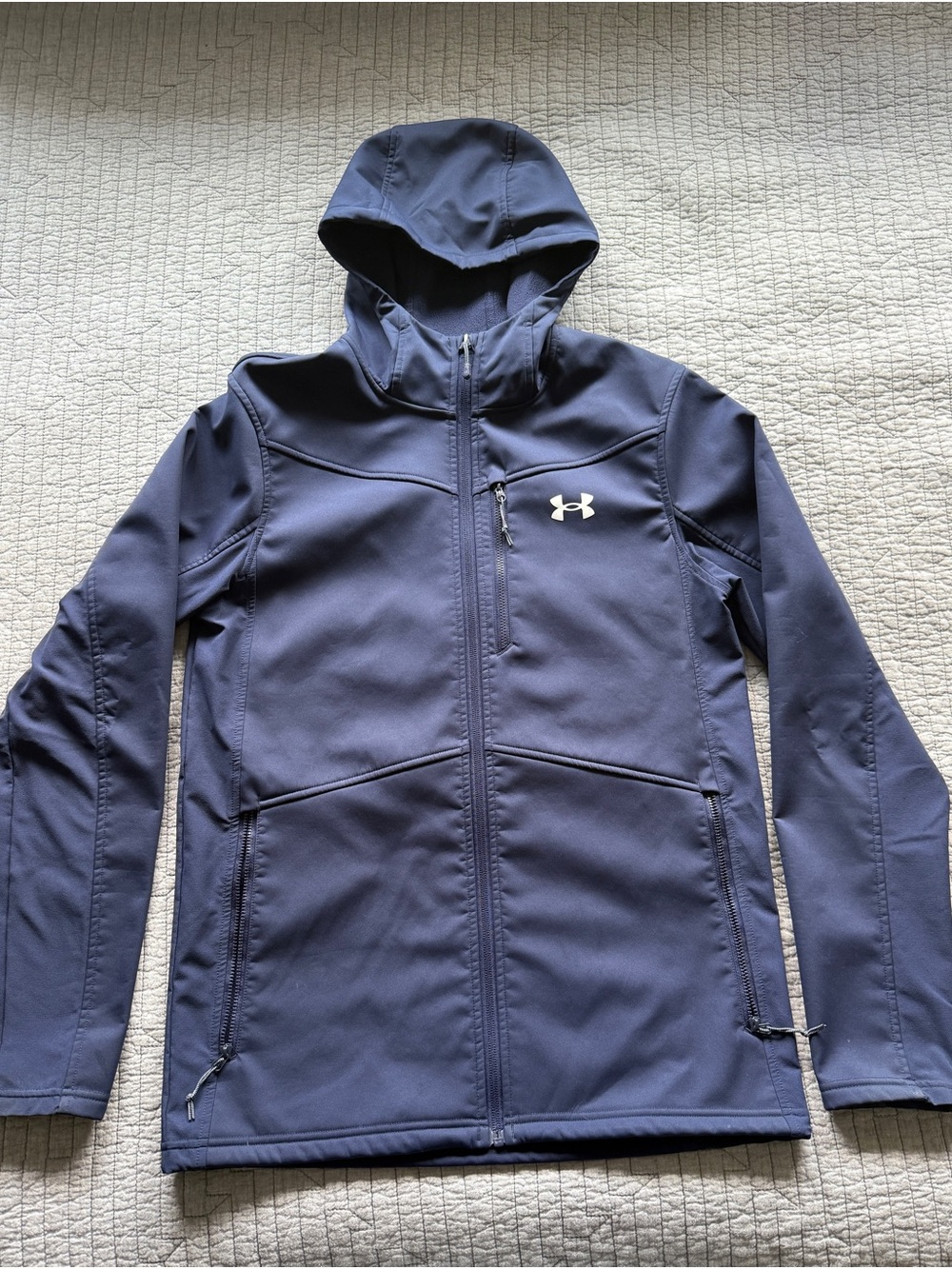 Under Armour Men’s Storm ColdGear Hooded Jacket Small Navy